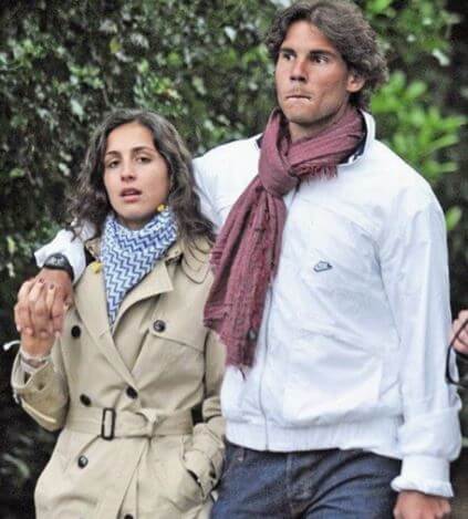 Xisca Perello with her husband, Rafael Nadal.